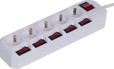 Сетевой фильтр 500SH-5-SW-W 5м (5 розеток) белый (коробка) – фото 16