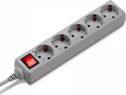 Сетевой фильтр 500SL-3-G 5 розеток 3м серый – фото 4