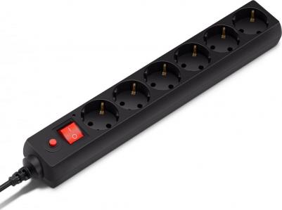 Сетевой фильтр 600SH-1.8-B 1.8м (6 розеток) черный – фото 16