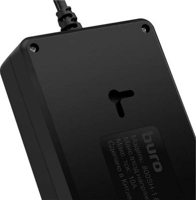 Сетевой фильтр 800SH-5-B, 5м, черный 6 шт./кор – фото 3