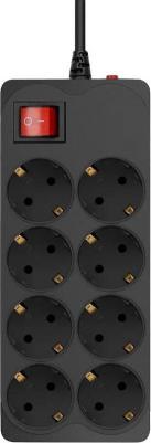 Сетевой фильтр 800SH-5-B, 5м, черный 6 шт./кор