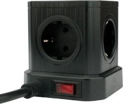 Сетевой фильтр Tower 9 Sockets 4хUSB 2m Black TWR-9-U4-B-2 – фото 3
