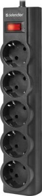 Сетевые фильтры Сетевой фильтр ES largo 1,8 м черный 5 розеток (пакет) – фото 3