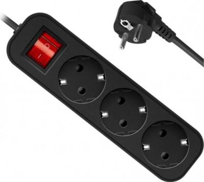 Удлинитель G330, 3 розетки, 3 м, черный – фото 3