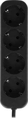 Удлинитель M430, 4 розетки, 3 м, черный – фото 1