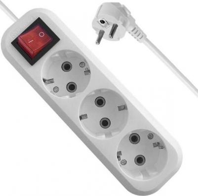 Удлинитель с заземлением L330 16 А, 5 м, заземление, выключатель – фото 3