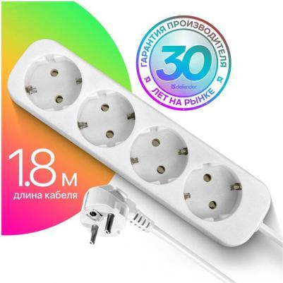Удлинители Удлинитель E418 1.8 м 4 розетки (99225)