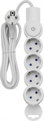 Удлинитель 2200Вт 4 гнезда с заземлением с выключателем, 3 м – фото 14