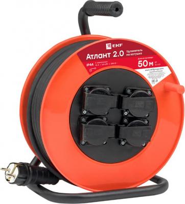 Удлинитель на катушке Атлант UKA02-16-315R-4-50-IP44 4гн 50м КГ 3*1,5 16А/3,5кВт IP44 – фото 3