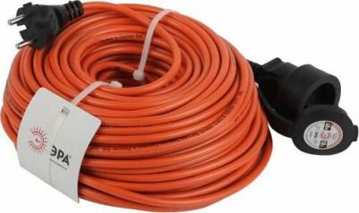 бухта Удлинитель-шнур ПВС 2x1кв.мм 40м 10А 2200Вт IP44 без заземления 1 розетка