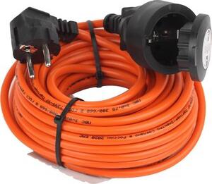 бухта Удлинитель-шнур ПВС 3x0.75кв.мм 10м 6А 1300Вт IP44 с заземлением 1 розетка