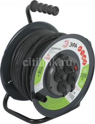 RMx-4es-3x2.5-40m-IP44(KG) Удлинитель силовой RMx-4es-3x2.5-40m-IP44(KG) на металлической катушке c заземлением 4 розетки 40м КГ 3х2.5мм2, цена за 1 – фото 1