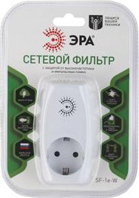 Сетевой фильтр-розетка с заземлением, 16 А, белый – фото 1