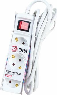 U-3es-3m-3x1,5 Удлинитель электрический U-3es-3m-3x1,5 с заземлением с выключателем 3 розетки 3м ПВС 3x1,5мм2 16А, цена за 1 шт – фото 2