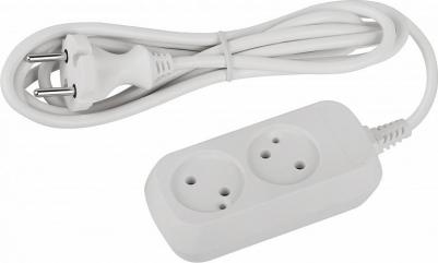 UDL-10-215 Удлинитель электрический UDL-10-215 Greenline 2 розетки без заземления 1,5м ПВС 2x0.75мм2, цена за 1 шт