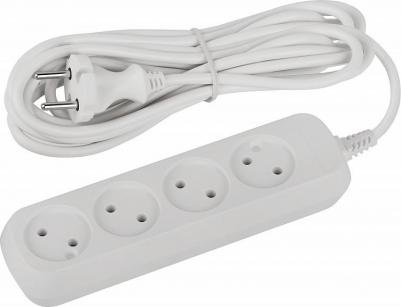 UDL-10-450 Удлинитель электрический UDL-10-450 Greenline 4 розетки без заземления 5м ПВС 2x0.75мм2, цена за 1 шт