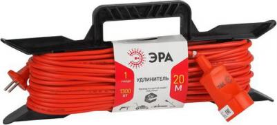 Удлинитель на каркасе ПВС 2x0,75 кв.мм 20 м 6 А 1300 Вт IP44 без заземления 1 розетка Б0046821