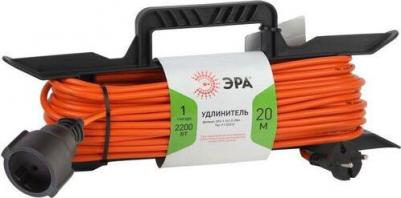 Удлинитель на каркасе У1-03212 ПВС 2x1 кв.мм 20 м 10 А 2200 Вт IP44 без заземления 1 розетка Б0043040