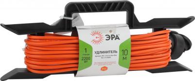 Удлинитель на каркасе У1-03233 ПВС 2x1 кв.мм 10 м 10 А 2200 Вт IP44 без заземления 1 розетка Б0043039 – фото 1
