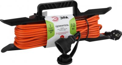 Удлинитель на каркасе УС1-12087 ПВС 3x0,75 кв.мм 10 м 6 А 1300 Вт IP44 с заземлением 1 розетка Б0046825 – фото 4