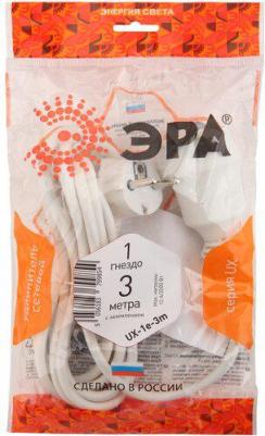 Удлинитель UX-1е-3m 1 розетка 3 м с заземлением