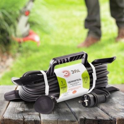 UFx-1e-3x1,5-10m-IP44(KG) Удлинитель силовой UFx-1e-3x1,5-10m-IP44(KG) на рамке с заземлением 1 розетка 10 м КГ 3х1,5мм2, цена за 1 шт – фото 1