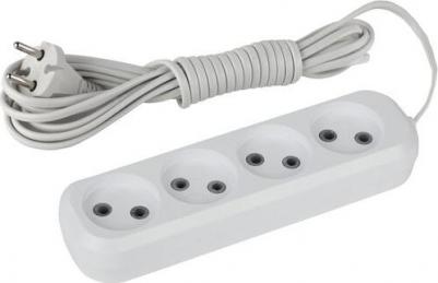 UX-4-3m Удлинитель электрический UX-4-3m без заземления 4 розетки 3м ШВВП 2x0,75мм2 6А, цена за 1 шт – фото 3