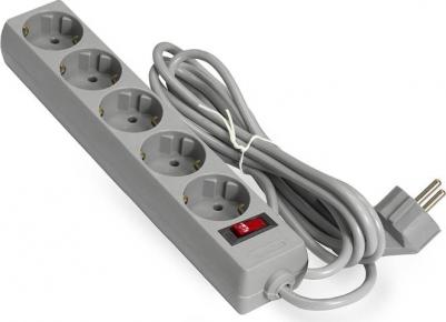 Сетевой фильтр 5 Sockets 5m SP-5-5G Grey 221189 – фото 5