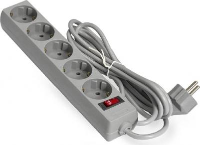 Сетевой фильтр 5 Sockets 5m SP-5-5G Grey 221189 – фото 5