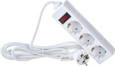 Сетевой фильтр SP-3-3, 3 розетки, 3 м, White – фото 2