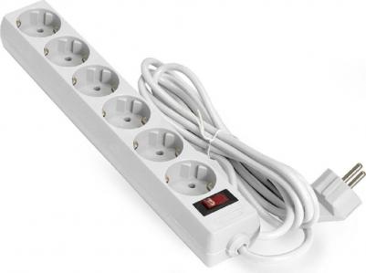 Сетевой фильтр SP-6-3W 6 розеток 3 м белый