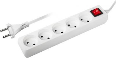 Удлинители бытовые FS / Удлинитель 5 х 5.0 штроки FS-05- 500, цена за 1 шт – фото 1