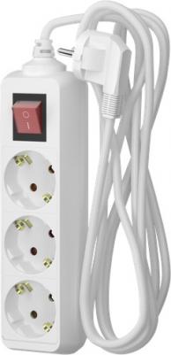 Удлинитель сетевой 16-53ЕS, 5 метров, 3 розетки, 16А, с заземлением, Черный – фото 5