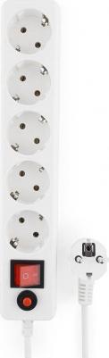 Сетевой фильтр 5 Sockets 1.8m White EHLW-1 – фото 3