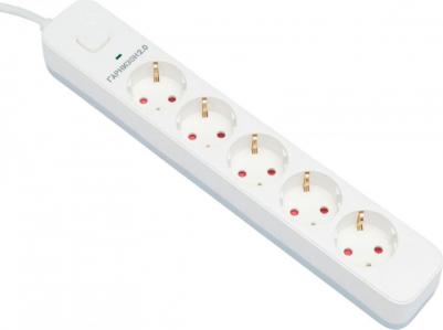 Сетевой фильтр 5 Sockets 2m White EPS-5-W-2 – фото 1