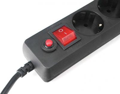 Сетевой фильтр 5 Sockets 3m Black EHLB-2 – фото 3