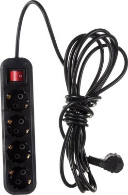 бытовой удлинитель с заземлением ПВС 3x0,75 3500Вт 4 гнезда 5м 80094 – фото 6