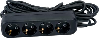 бытовой удлинитель с заземлением ПВС 3x0,75 3500Вт 4 гнезда 7м 80089 – фото 4