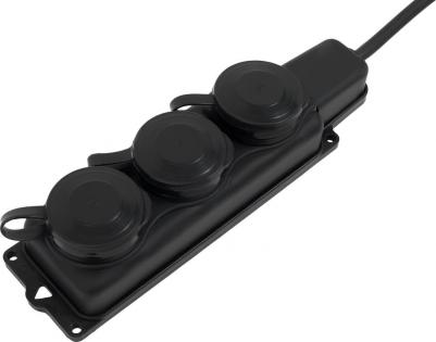 Удлинитель на каучуковой рамке Professional с/з КГ 3х2,5 4000Вт 3 розетки 10м 80052 – фото 9