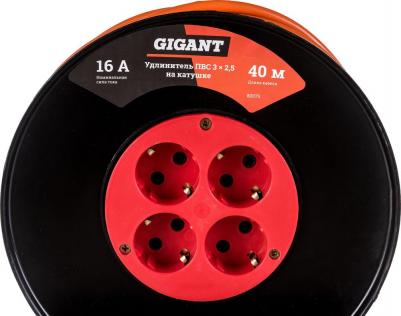 Удлинитель ПВС 3x2,5 40м на катушке 80075 – фото 1