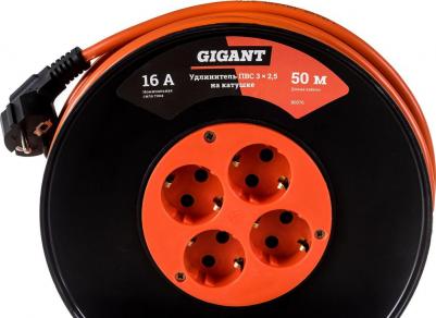 Удлинитель ПВС 3x2,5 50м на катушке 80076 – фото 2