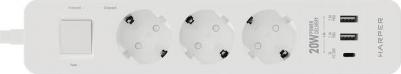 Сетевой фильтр-удлинитель UCH-430 White PD3.0 – фото 5
