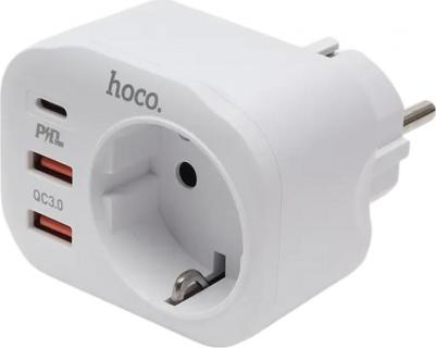 Сетевой фильтр NS3 White 1 гнездо плюс PD 20W плюс 2USB QC3.0 18W белый – фото 3