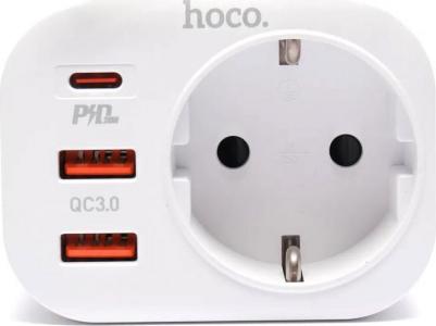 Сетевой фильтр NS3 White 1 гнездо плюс PD 20W плюс 2USB QC3.0 18W белый – фото 8