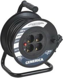 Катушка УК30 с т/з 4 места 2P PE/30м 3х1,0мм2 GENERICA – фото 3