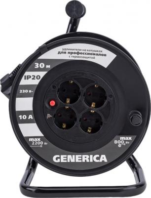 Катушка УК30 с т/з 4 места 2P PE/30м 3х1,0мм2 GENERICA – фото 4