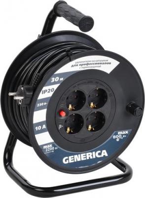 Катушка УК40 с т/з 4 места 2P PE/40м 3х1,5мм2 GENERICA