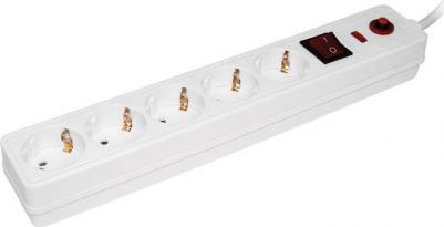 Сетевой фильтр СФ-05К-выкл. 5 мест 2P+PE/5метров 3х1мм2, цена за 1 шт – фото 1