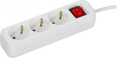 UMA Удлинитель У03К 3 места 2P+PE 5м 3х1,5мм2 16А белый, цена за 1 шт