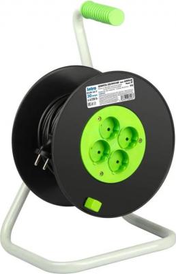 Удлинитель силовой RP4300 2x0.75 на пластиковой катушке без заземления 4 розетки 30м ПВС 2x0.75 Б0060381